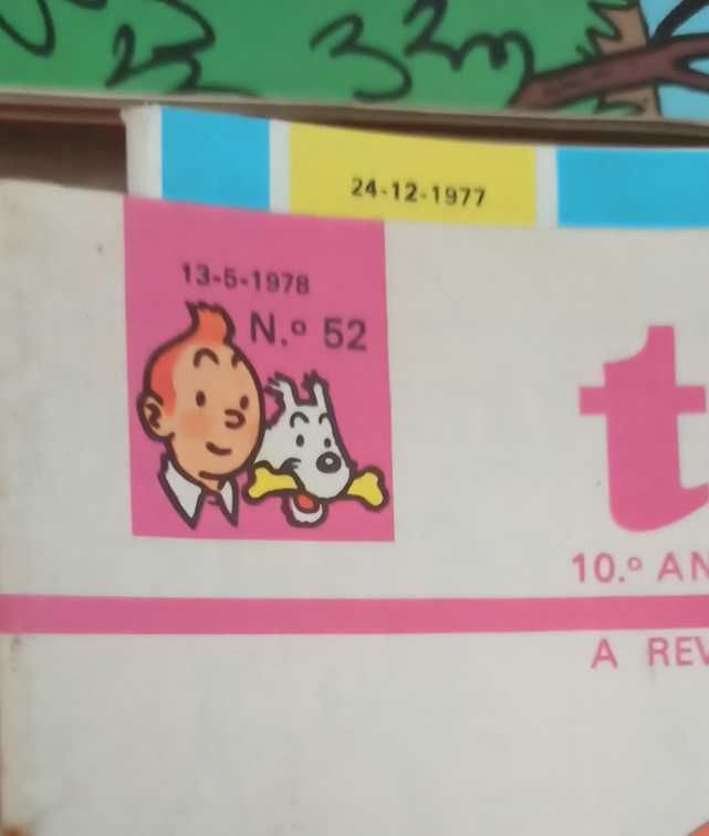 10º e 14º ano completo da Revista Tintin 1977/78 1981/82