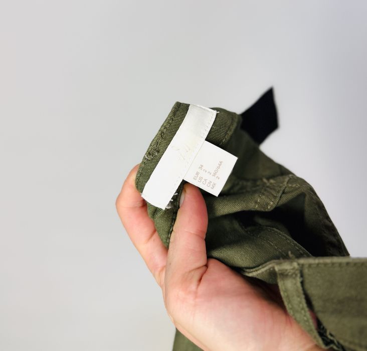 Ciemnozielone szorty z wysokim stanem XS 34 H&M