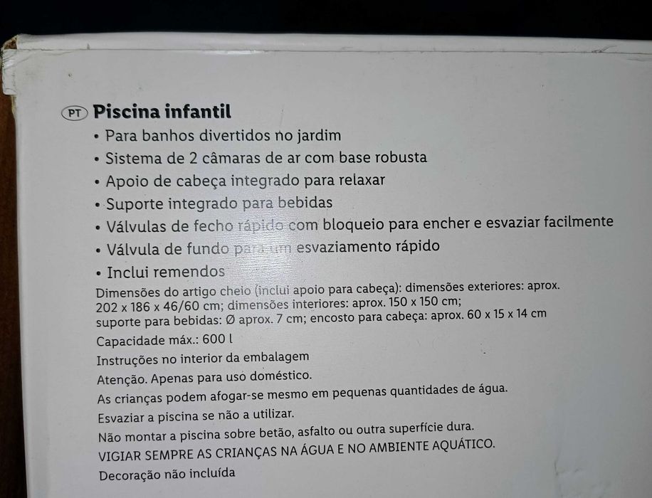 Piscina insuflável Crivit