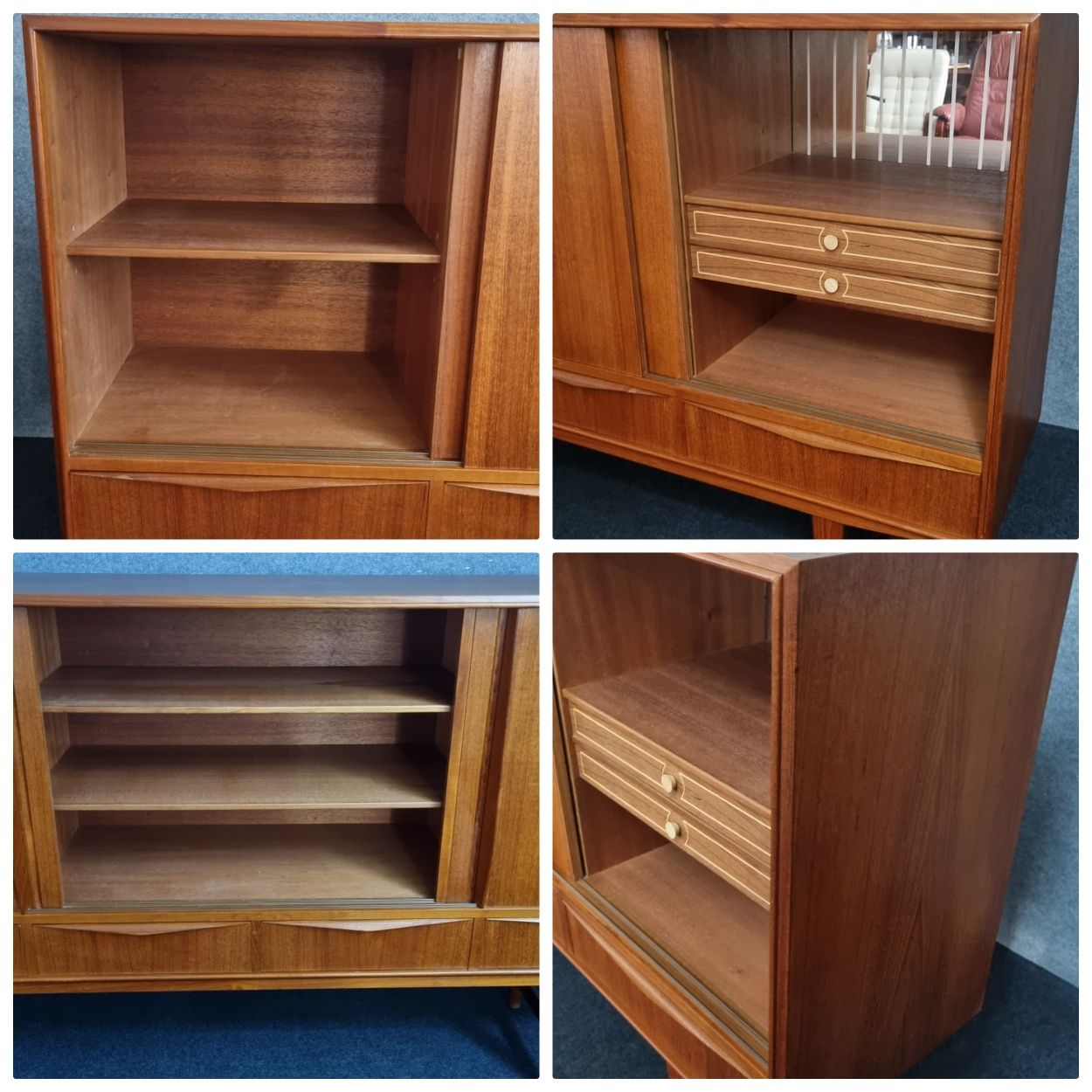 Komoda Sideboard Teak Dania lata70 Sejling Skabe