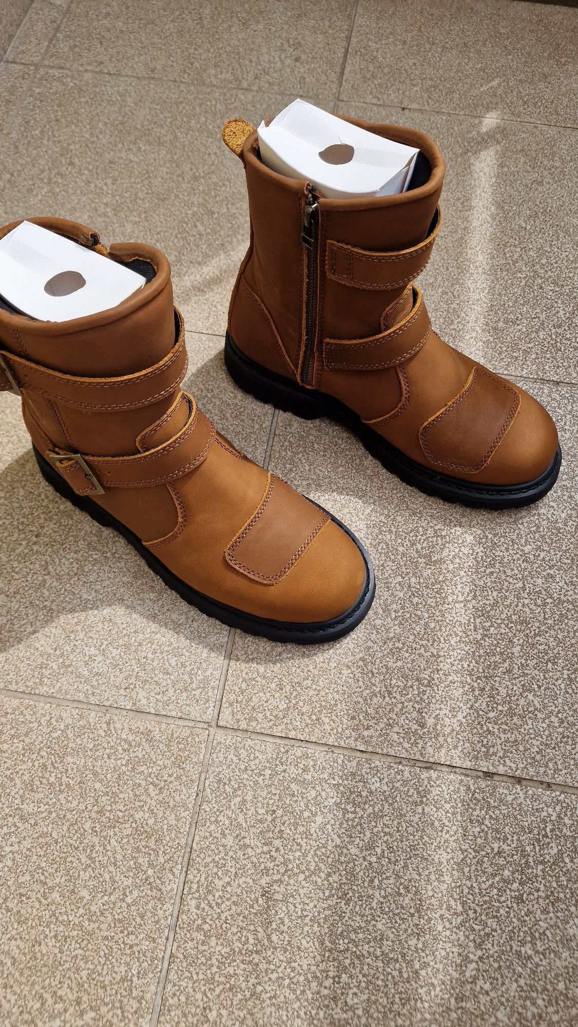 Buty na moto HIGHWAY 1 Chopper ,skóra, roz.42 długość wkładki 27,5 cm