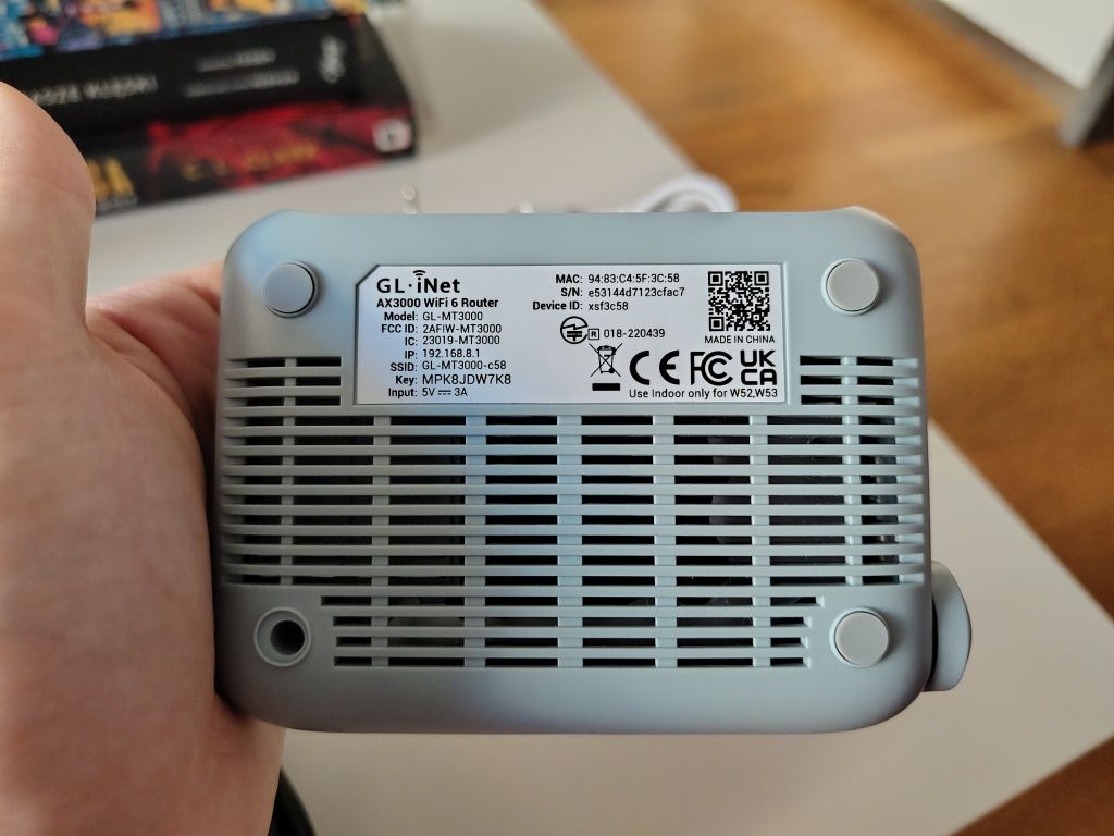 Travel Router: GL-MT3000 (Beryl AX)