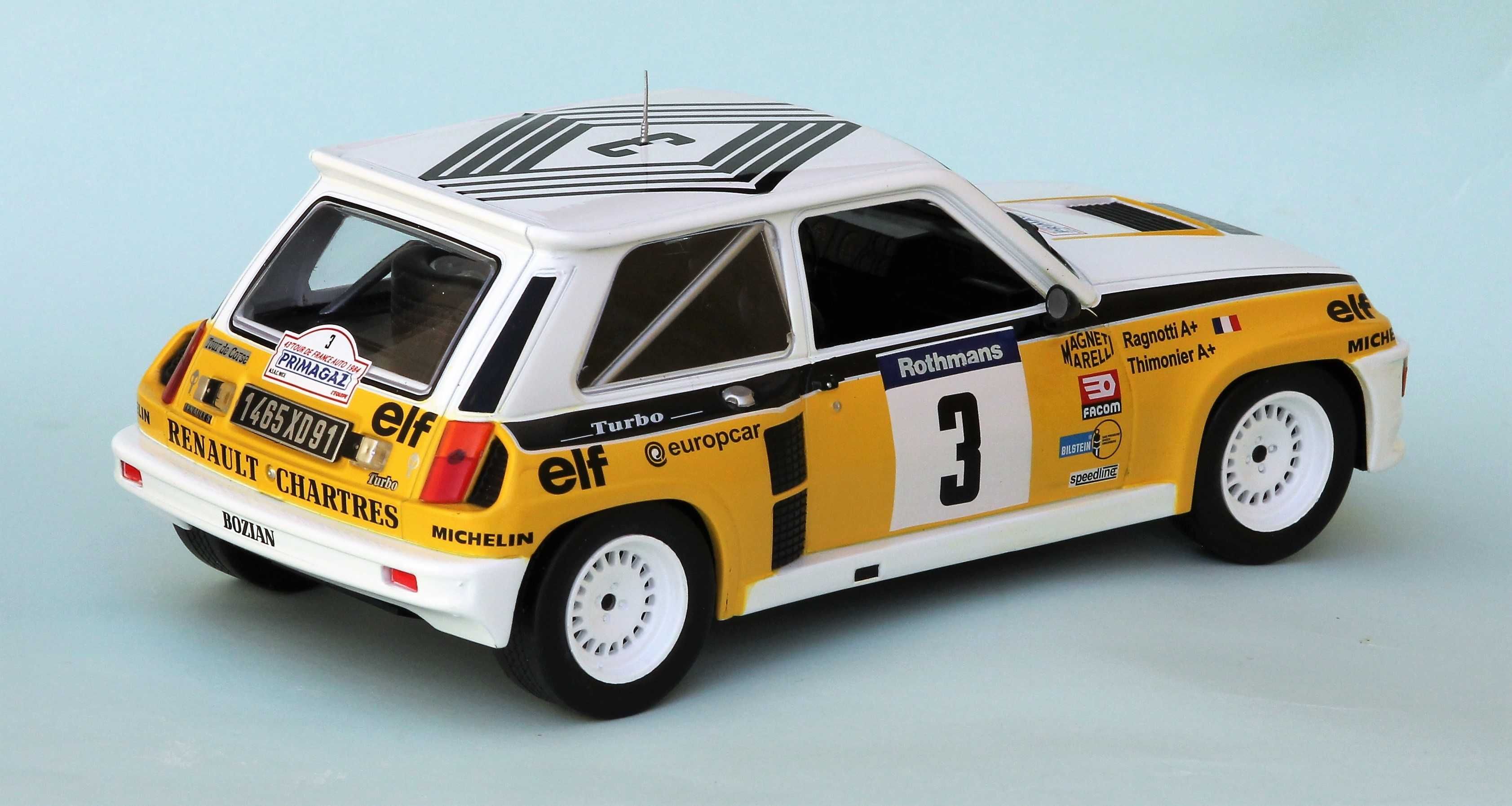 Renault 5 Turbo rali Tour de France 1984 1/18 Ixo/Altaya e fascículo