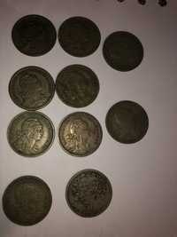 10 moedas 50 centavos vários anos