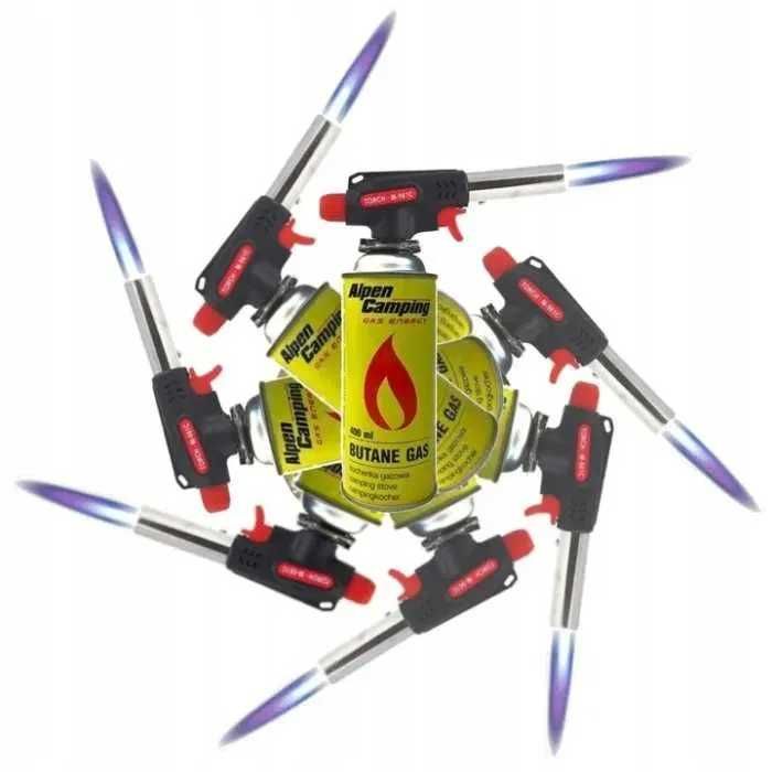 Palnik gazowy  M-961C  ceramika lutlampa + 4 kartusze