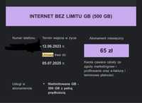 Cesja internet Play 500gb + router Huawei B818