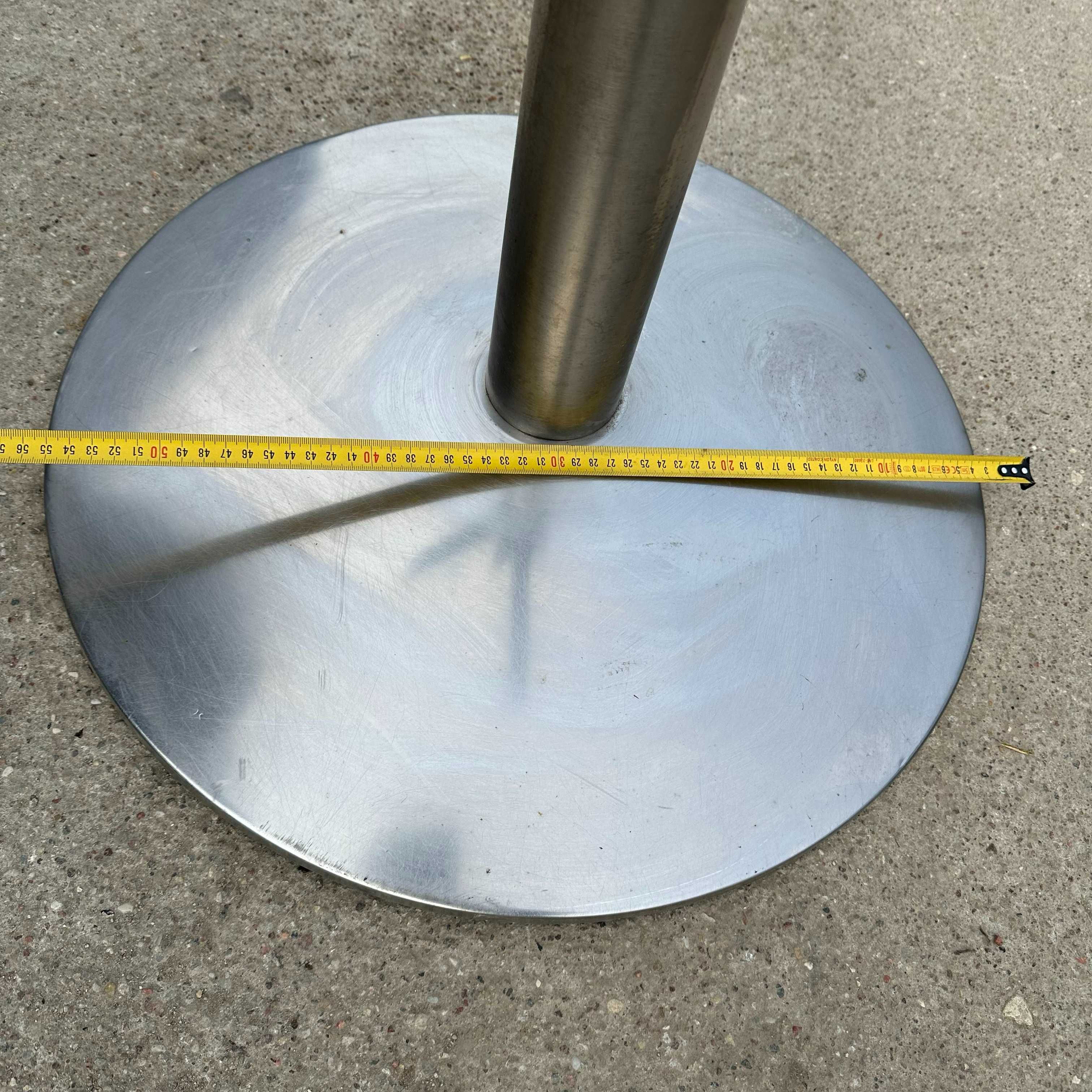 Solidna metalowa podstawa do stolika, srebrna