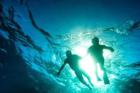 Conjuntos Mergulho Snorkeling : barbatanas tubo saco - "Decathlon"