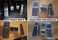 Capas pedais BMW | Pack M | PERFORMANCE | PRETOS ou CROMADOS