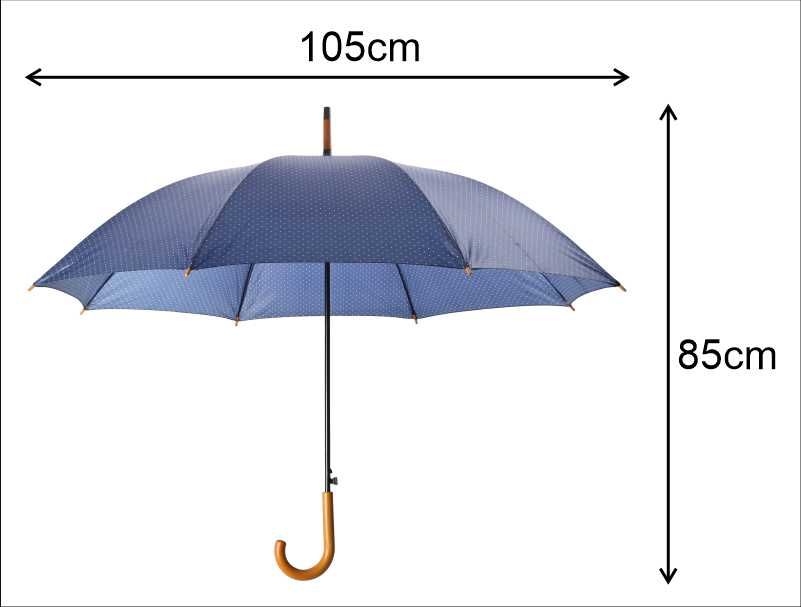 Nowy duży parasol premium długi srebrny automat parasolka 105cm unisex