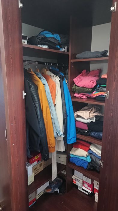 Szafa z wieszakiem i  szafką na buty do przedpokoju.