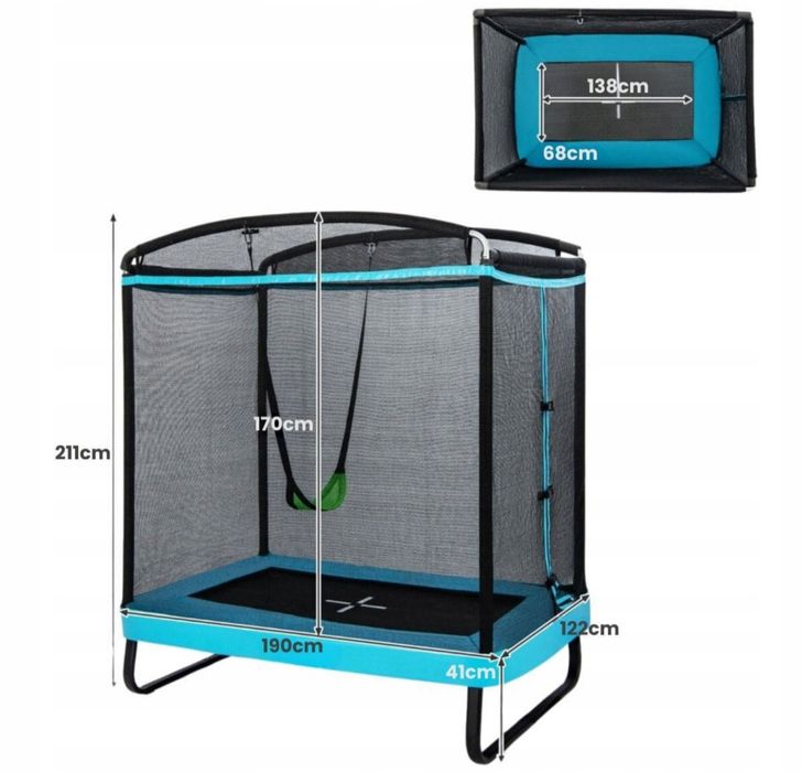 Trampolina z huśtawką 2in1  .