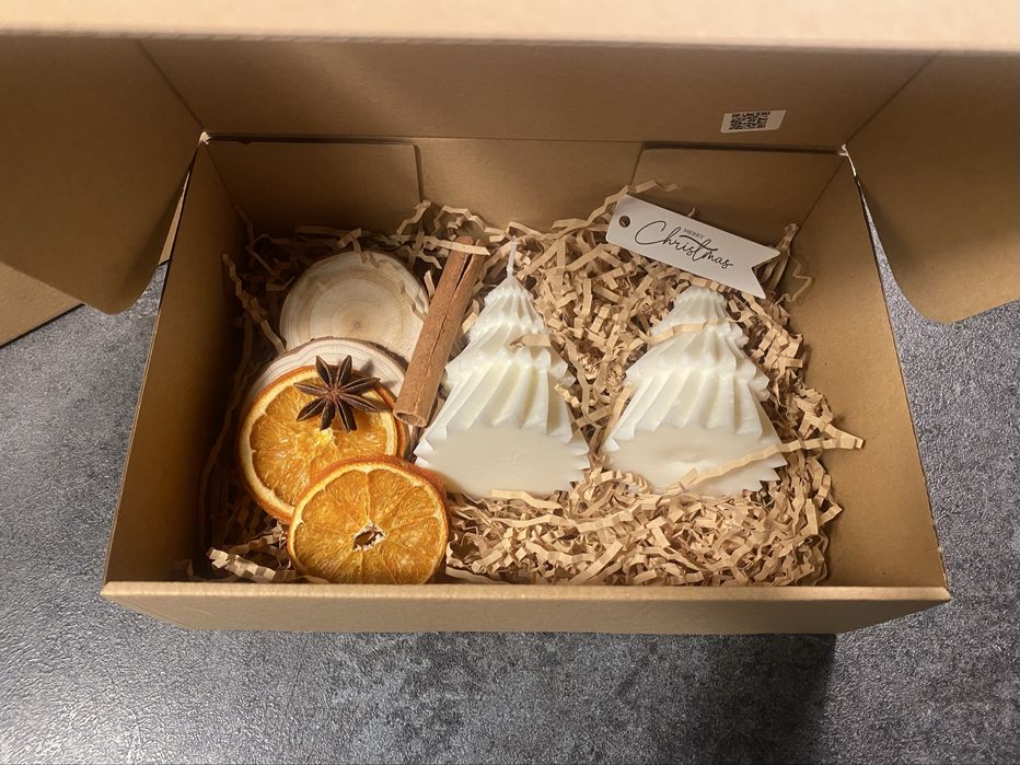 Zestawy swiąteczne z świec sojowych