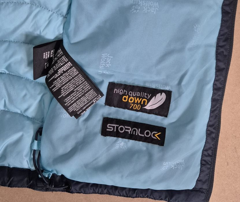 JACK WOLFSKIN roz M high quality DOWN 700 STORMLOCK stan ideał puchowa