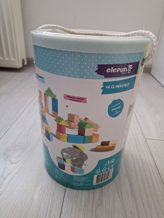 Klocki drewniane elefun