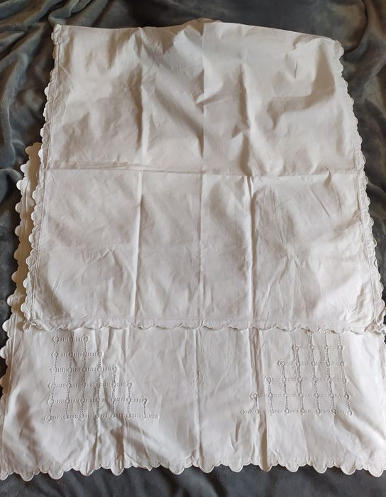 Серветки, наволочки, рушник, скатертина, з мереживом, рішельє, вишивка