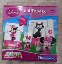 2 jogos Clementoni Disney da Minnie (alfabeto e 4 em 1)