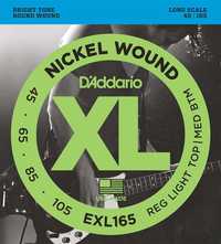 Лучшие струны для баса D`ADDARIO EXL165 Bass Strings (45-105)!