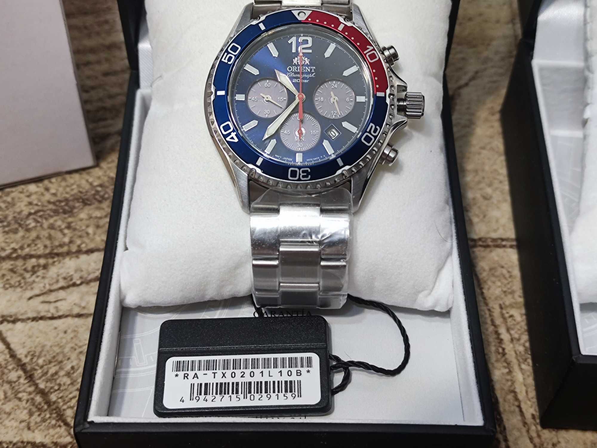 Часы Orient RA-TX0201L10B - хронограф, сапфир