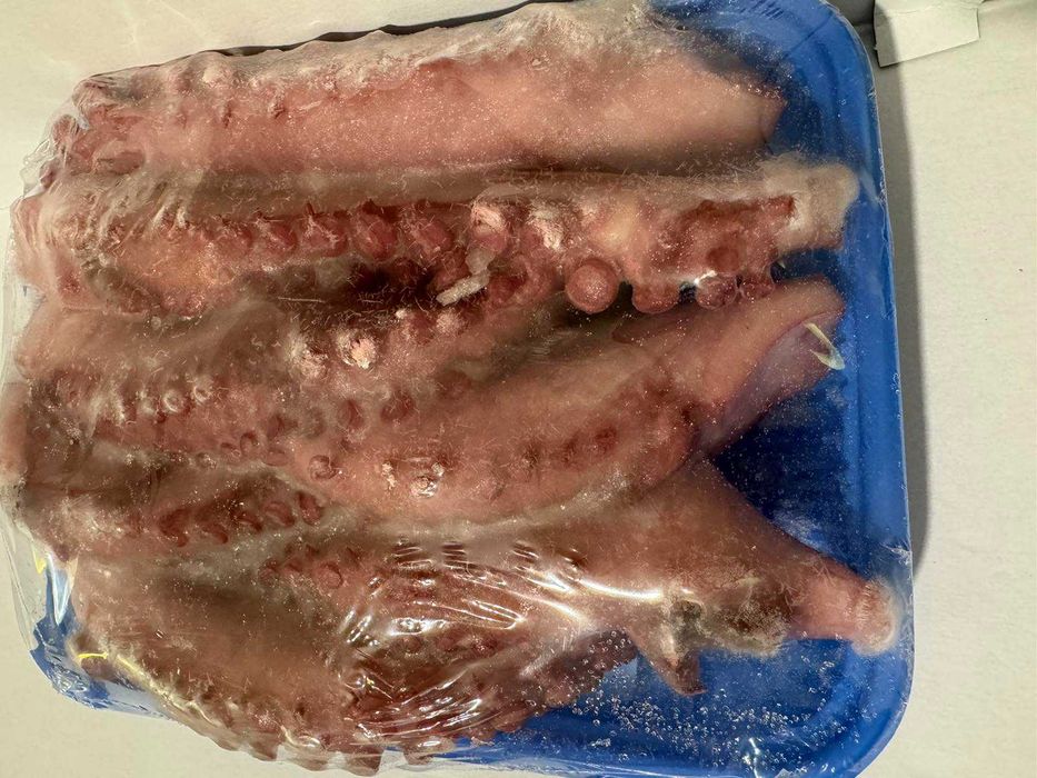 Щупальця кальмари варені, вакуум 1 кг упаковка