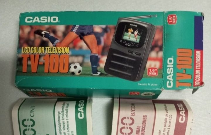 Tv Portátil Casio Vintage LCD NOVA Mod. TV-100