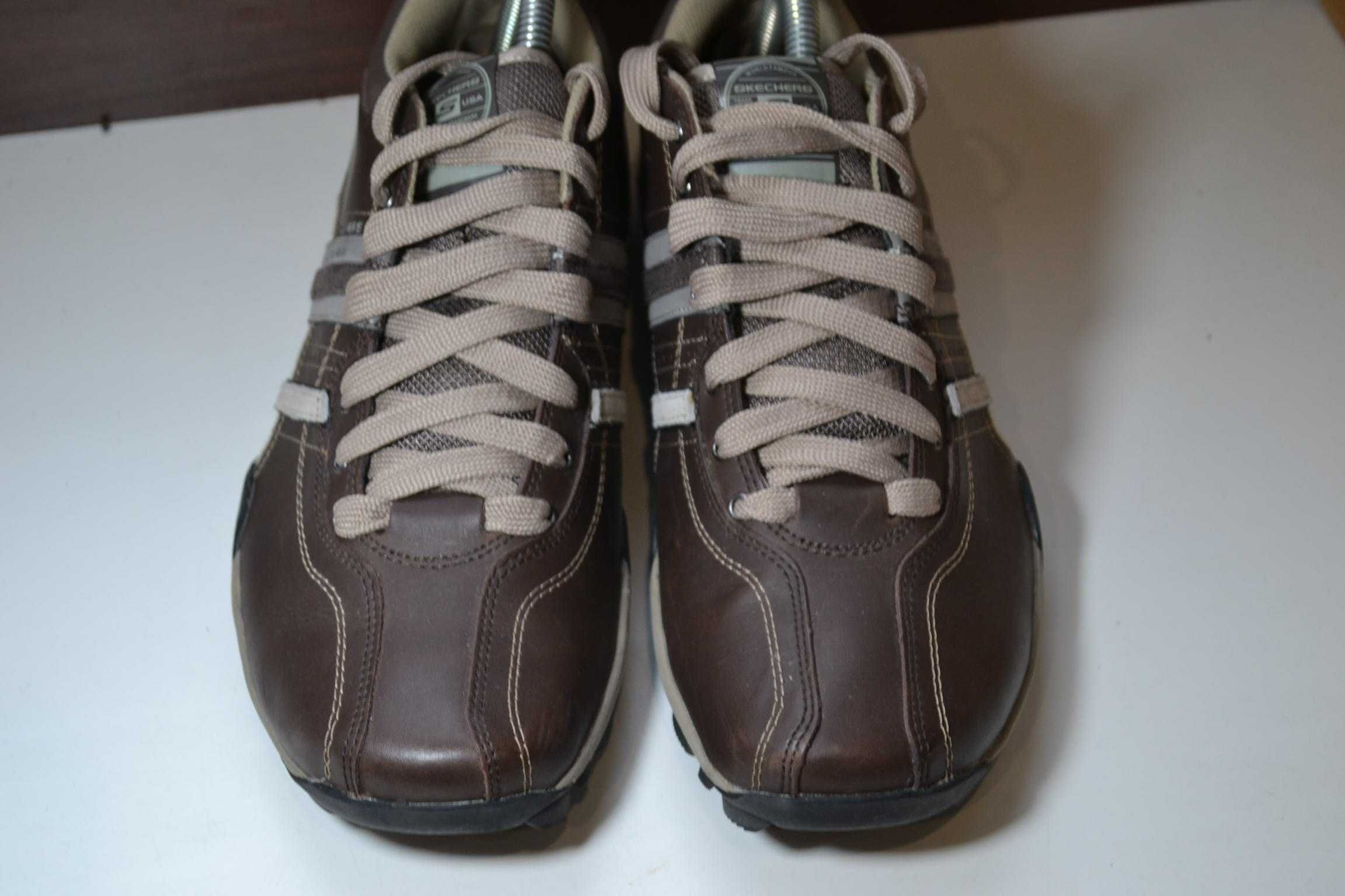 skechers 41-42р кроссовки ботинки кожаные оригинал полуботинки