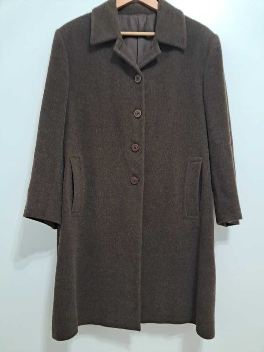 Casaco de fazenda comprido castanho tam XL