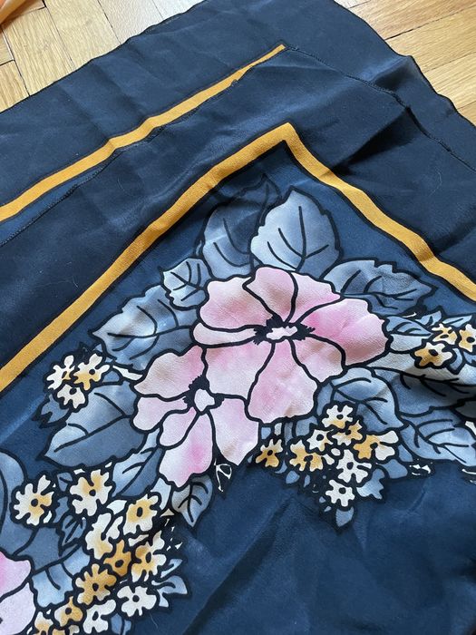 Apaszki chusty vintage material na gumki jedwab