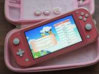 Nintendo Switch Lite Przerobiona CFW atmosphere Etui Karta 128gb case