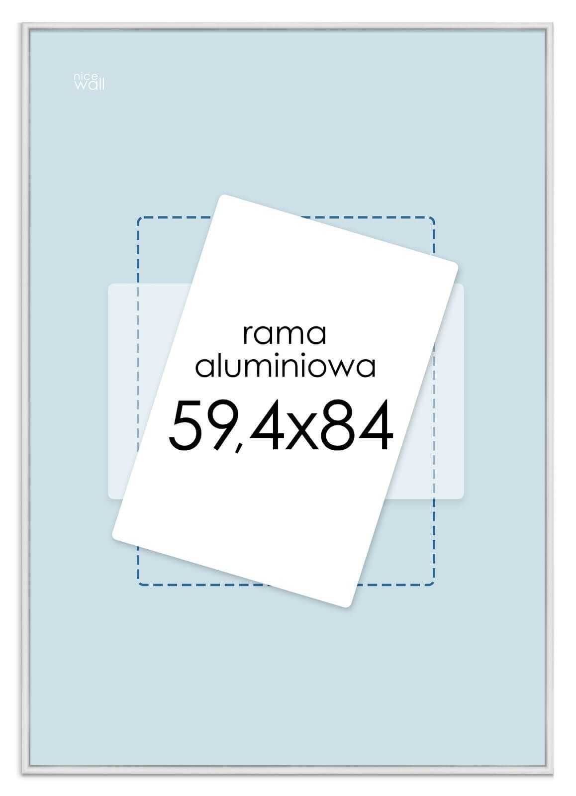 Srebrna Rama Ramka Aluminiowa 59,4x84 zdjęcia plakaty grafiki obrazy