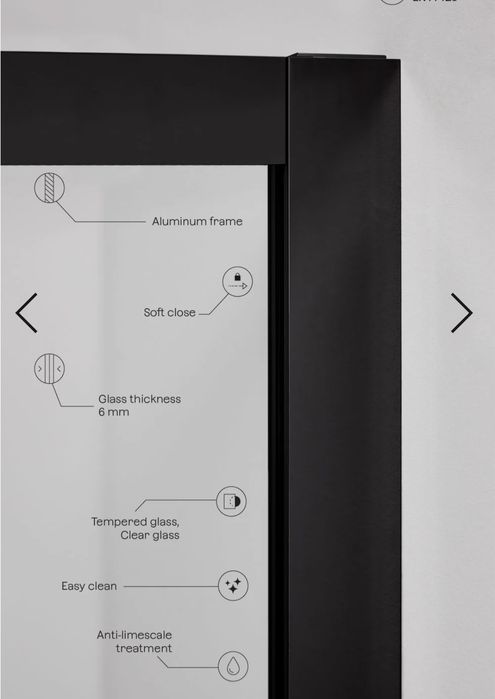 Resguardo duche 150cm vs 195cm - Sklum