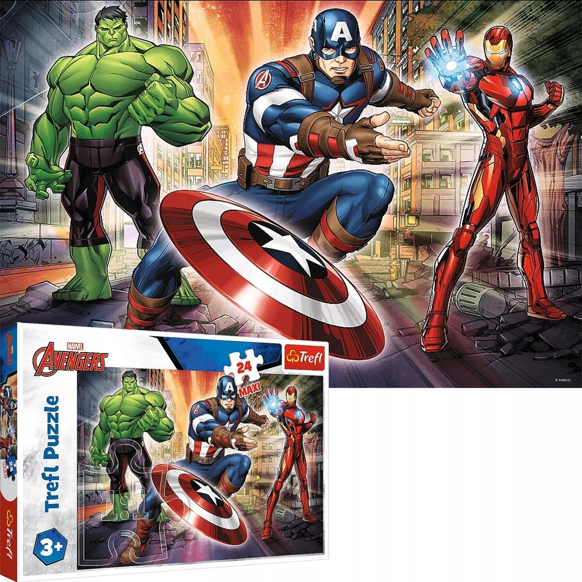 Puzzle Trefl Marvel W Świecie Avengersów 24 Elem.