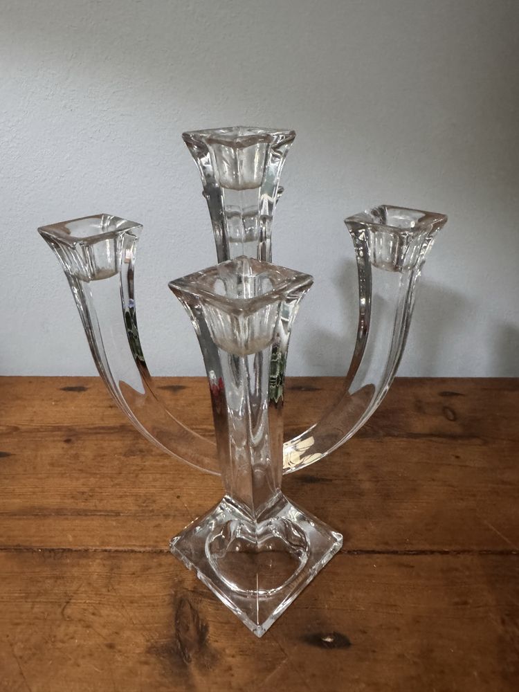 Vintage Candelabro em Cristal