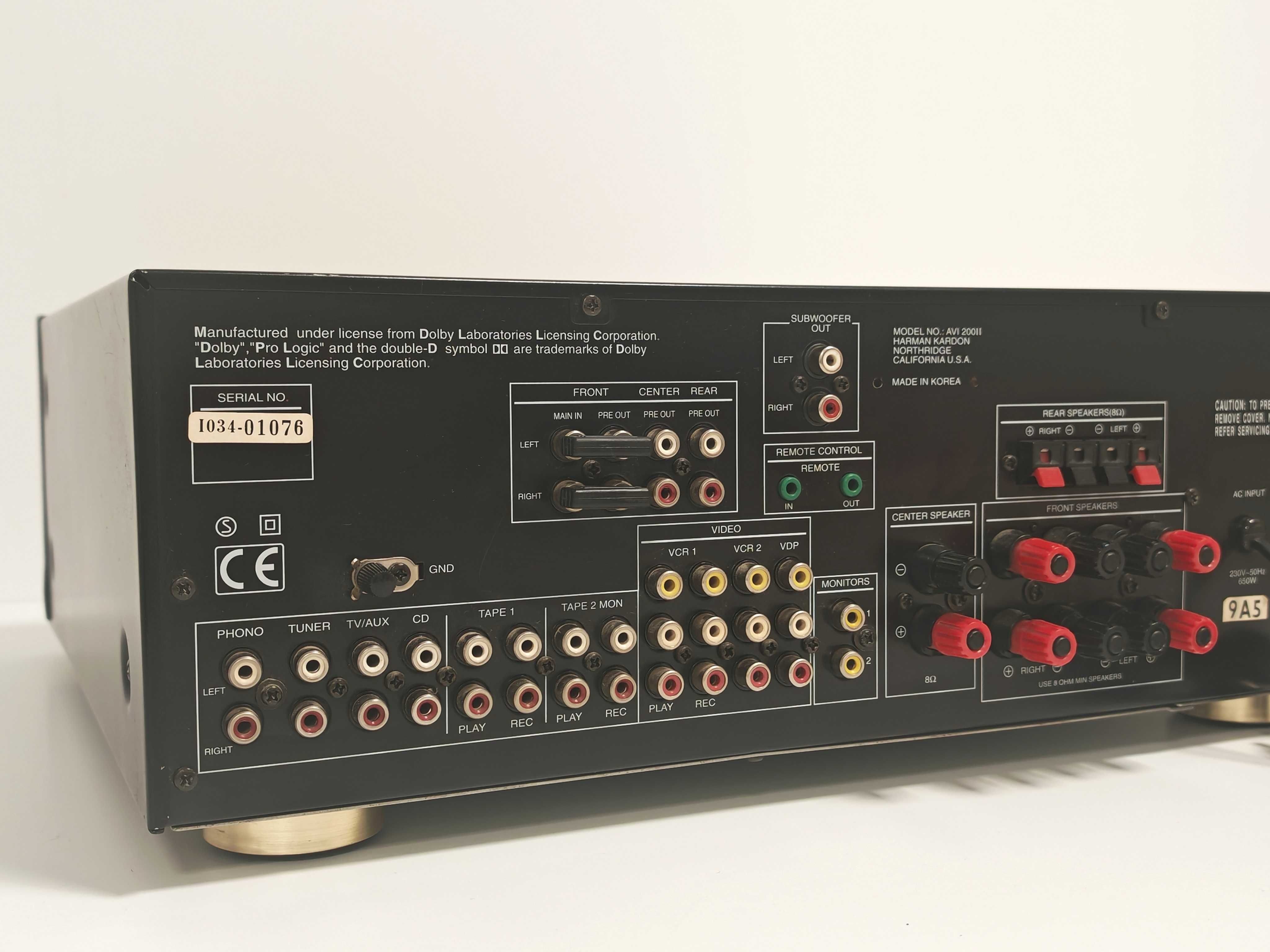 Amplituner Harman Kardon AVI 200 II + oryginalny pilot Super stan!