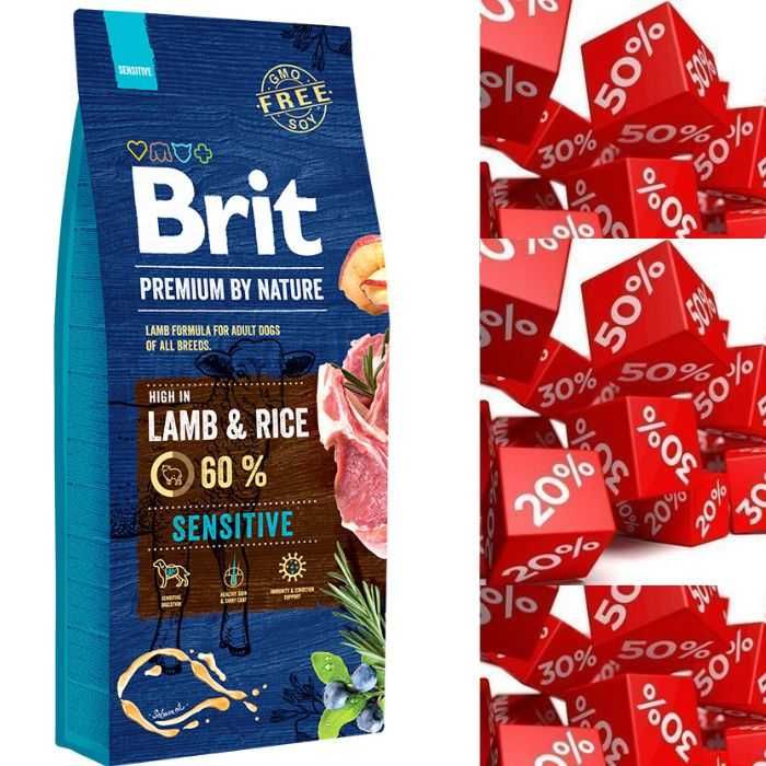 Для собак з чутливим травленням Brit Premium Dog Sensitive Lamb