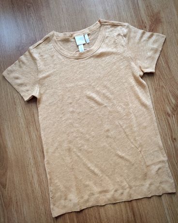 Nowa koszulka t-shirt H&M 100% Len , rozmiar XS/34