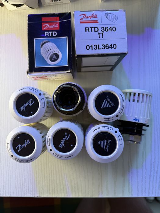 Danfoss, Herz, Heimeier. Термостатична головка, клапан