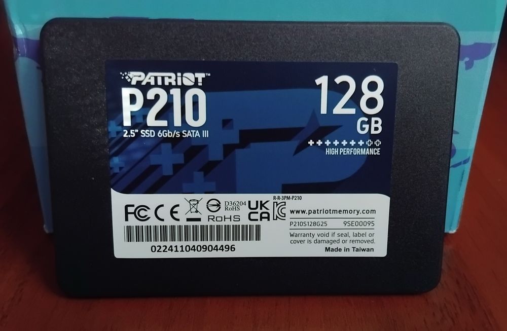 Накопичувач SSD 128GB PATRIOT P210 2.5 SSD 6Gb/s SATA III