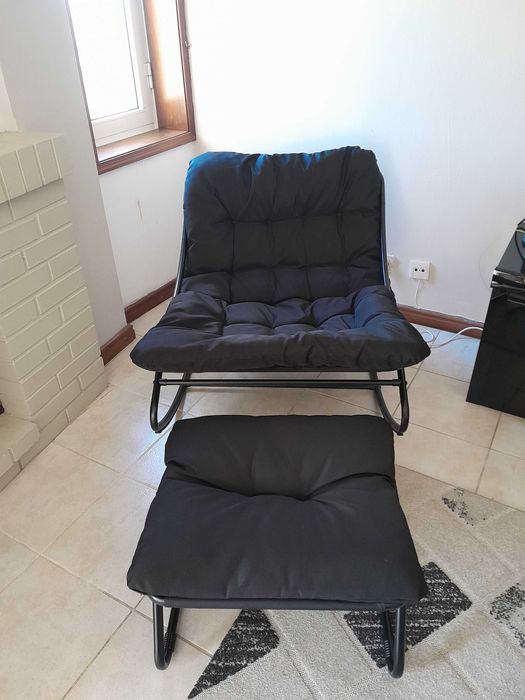 Cadeira de balanço de ferro