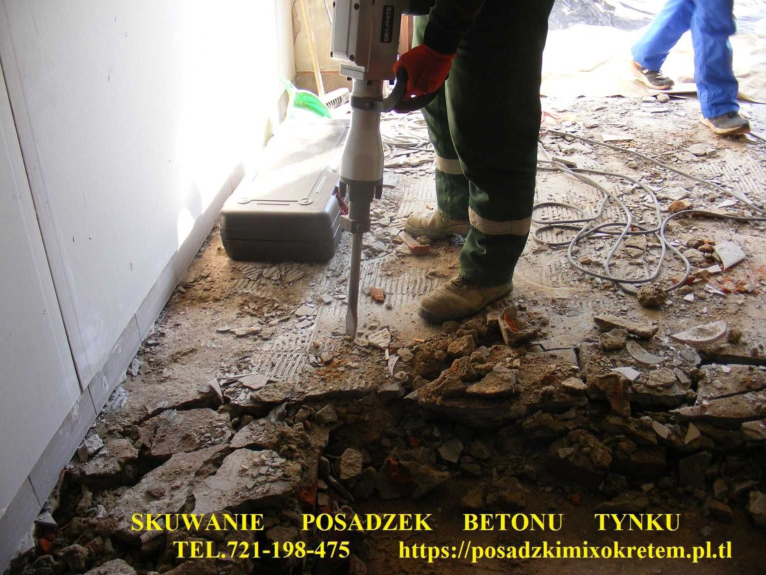 Posadzki mixokretem / wylewki betonowe/ kucie / izolacje / styrobeton