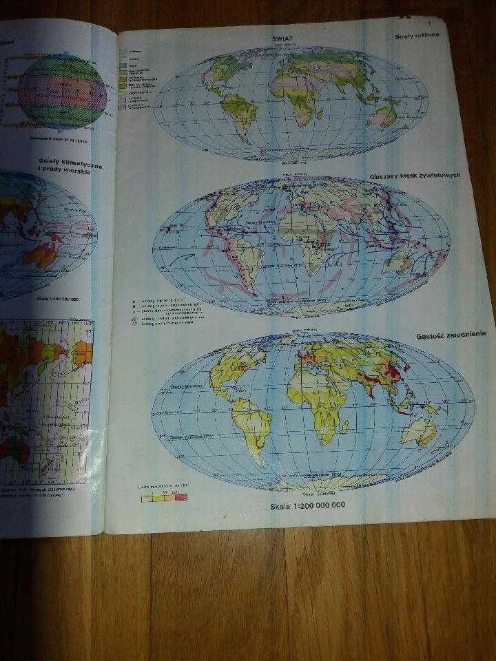 2 atlasy geograficzne - atlas świata 1996 i Polska z 1978