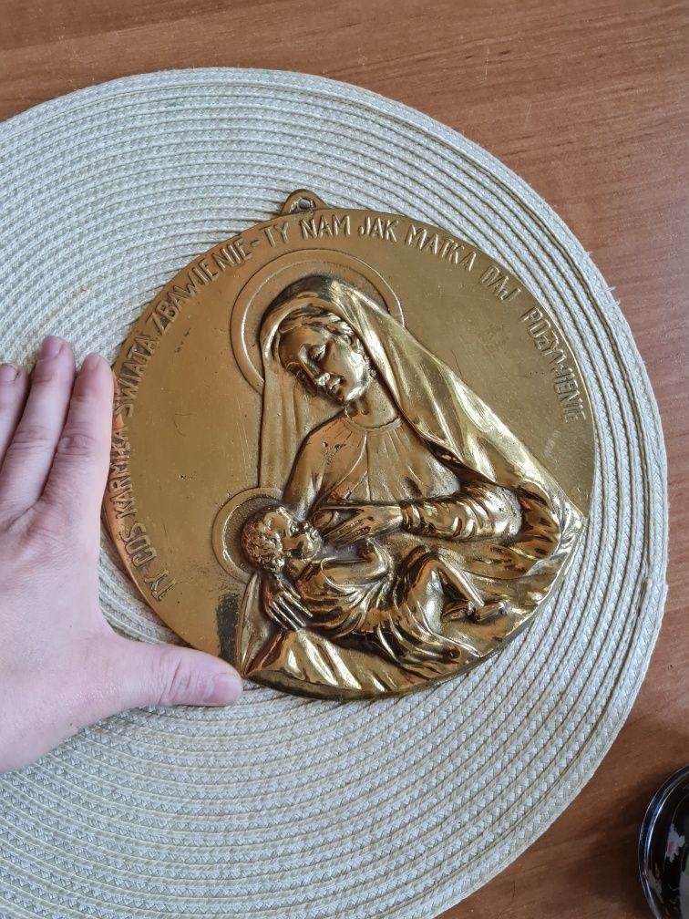 Plakieta matka Boska karmiąca