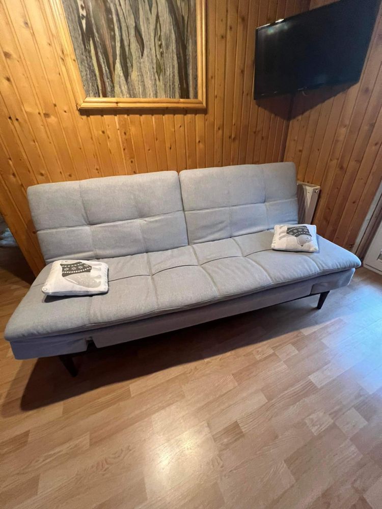 Sofa rozkladana szara kanapa