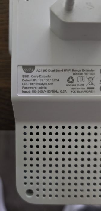 Repeater wzmacniacz wifi CUDY AC1200