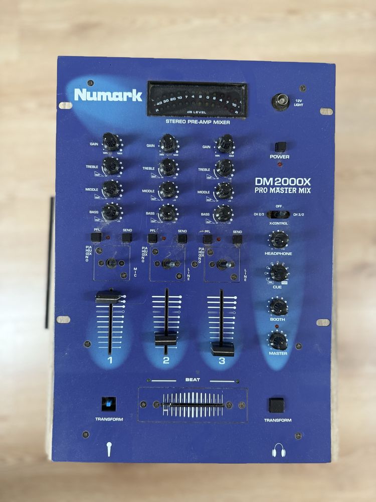 Mikser Numark Dm 2000 X Dj Mixer Pro Master Mix Scratch Crossfader Old