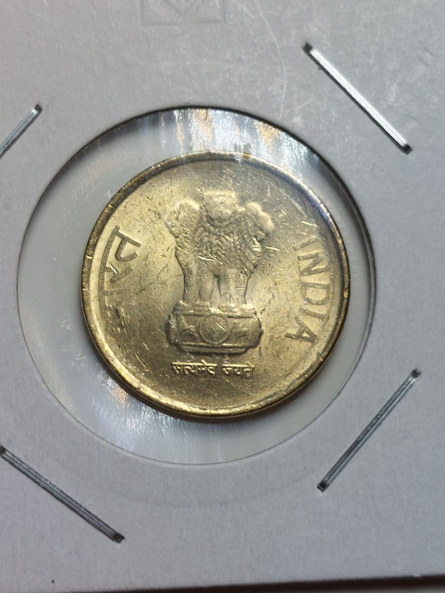 5 rupii 2016 rupees India moneta indie