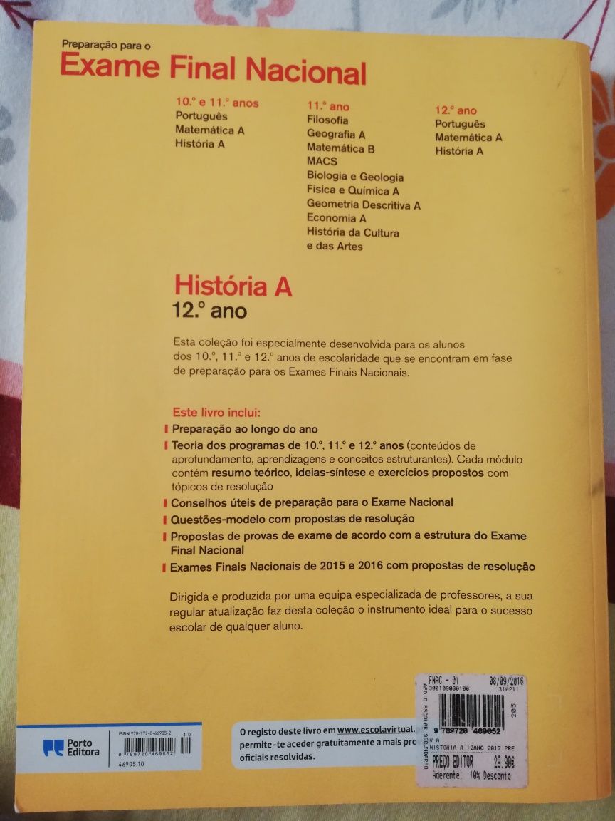 Livro de preparação para exame nacional HISTÓRIA A (12°ano)