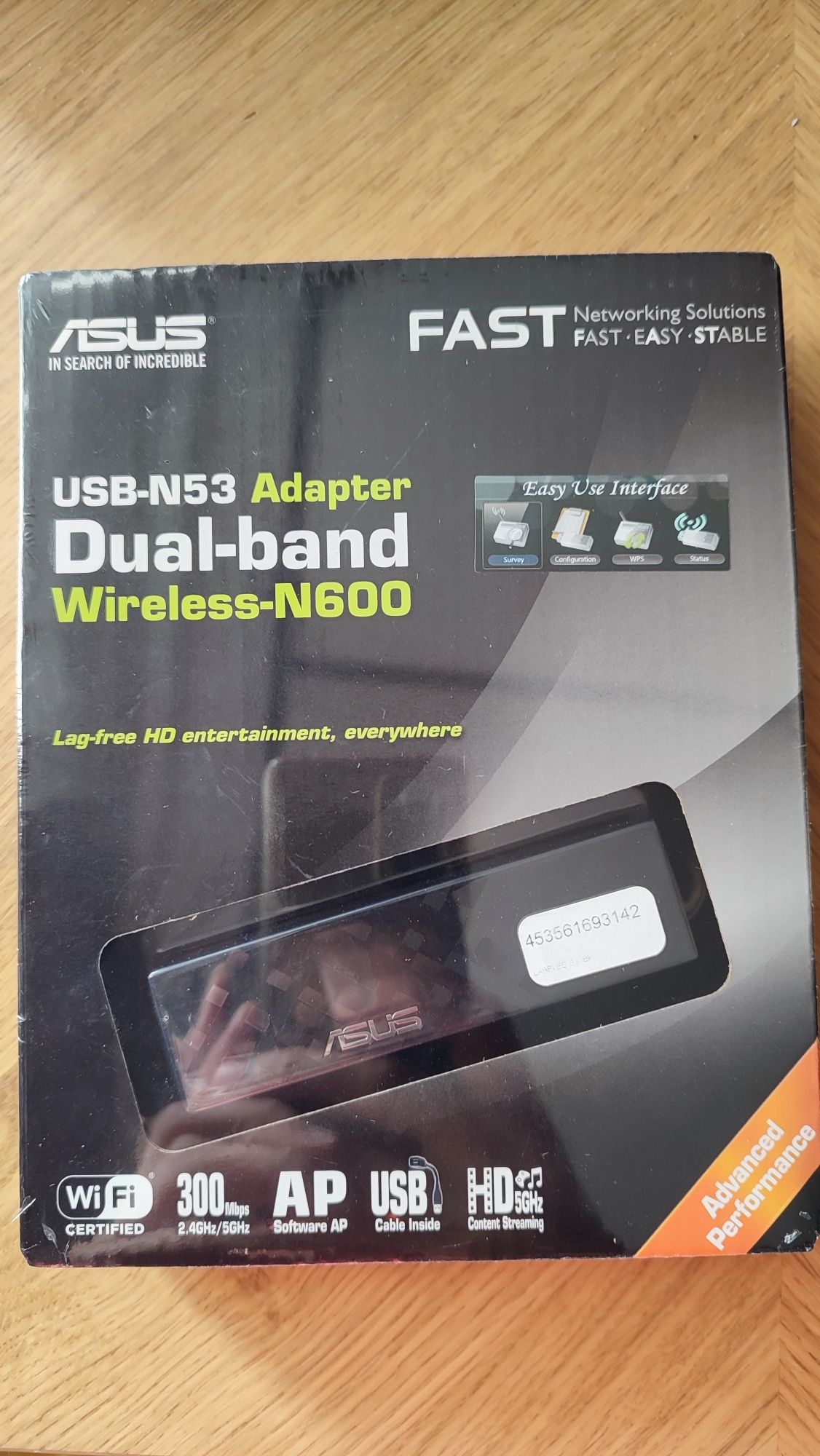 ASUS USB-N53 N600 karta sieciowa nowa