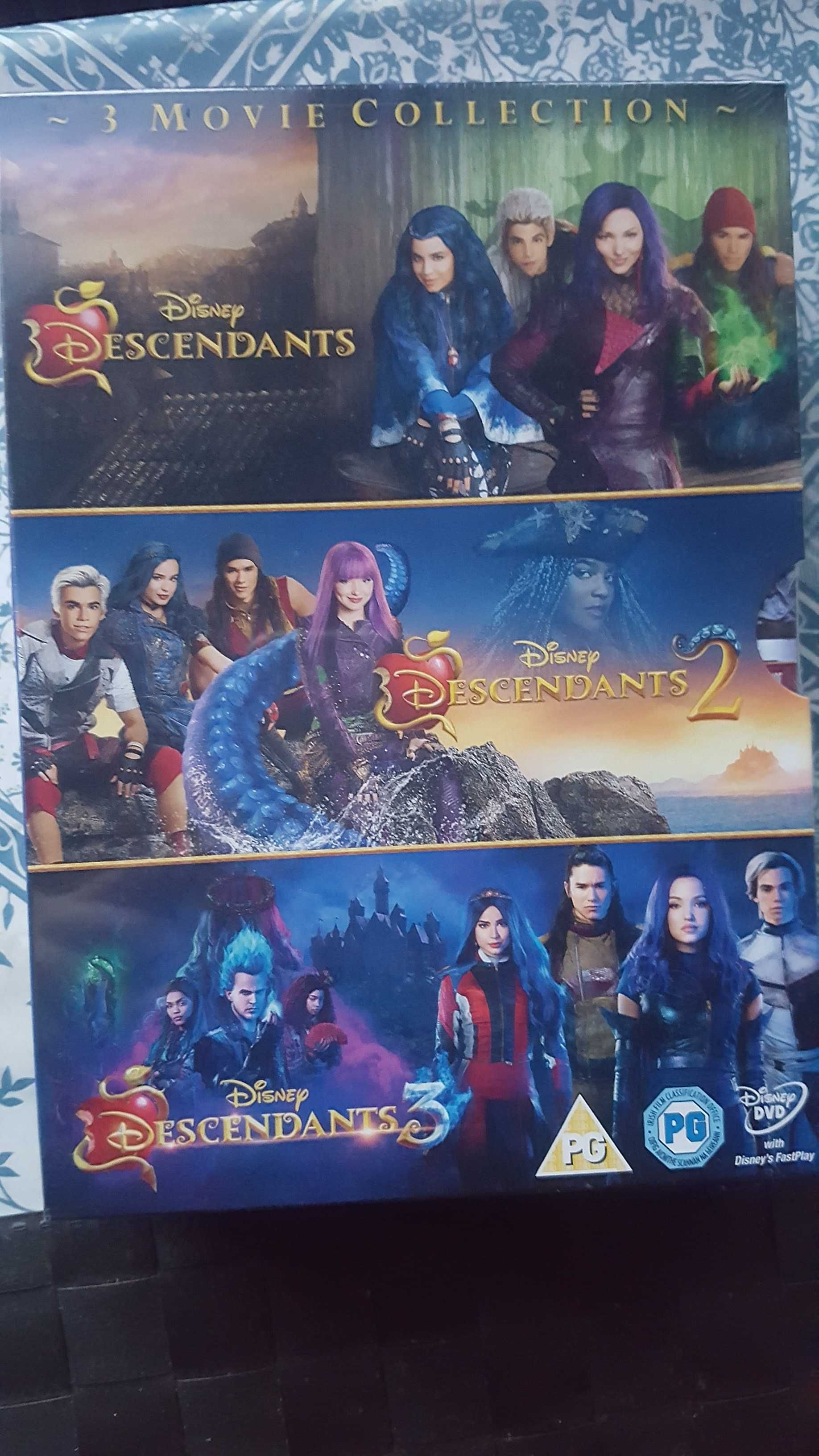 Następcy - Descendants 1+2+3 - 3DVD pl 1i2 Disney folia