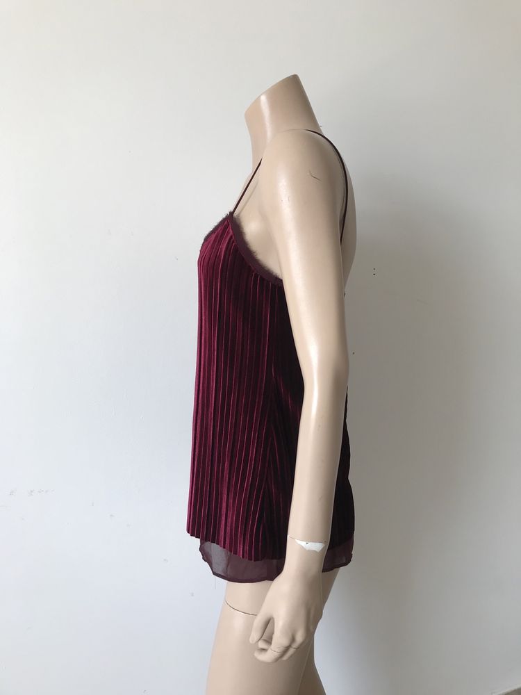 Massimo Dutti top damski S welur NOWY